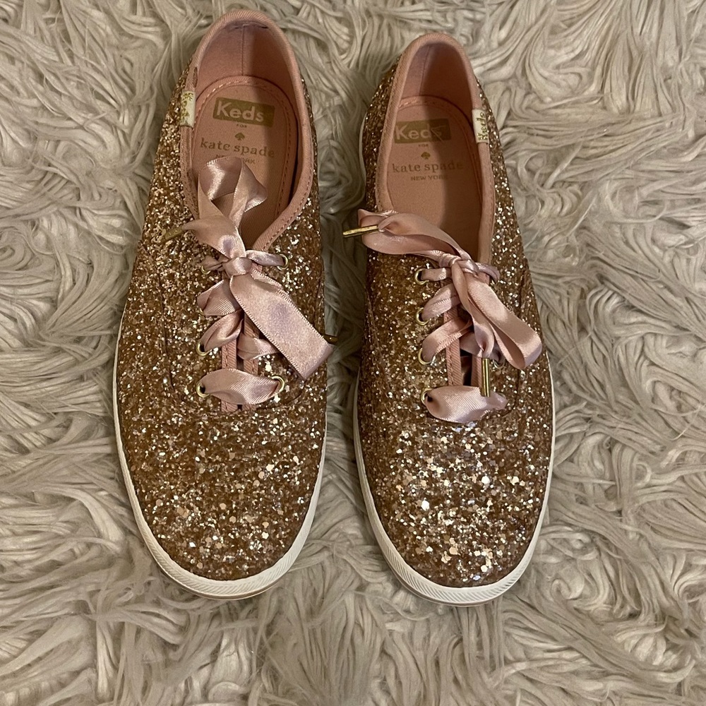 Pink | Glitter | Kate Spade | Keds - Picture 4 of 12